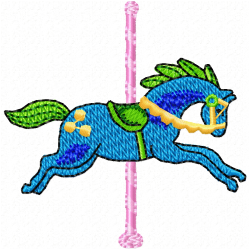 Horses Embroidery Design 9